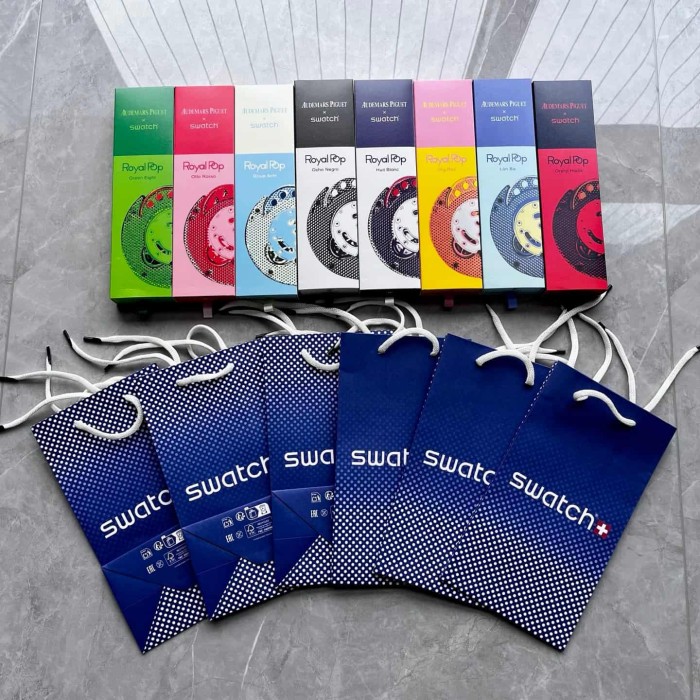 AP x Swatch Royal Oak Dopamine Dial Quartz Movement Pocket Watch & Wrist Watch 8 colors【Dial diameter：42mm】29202610