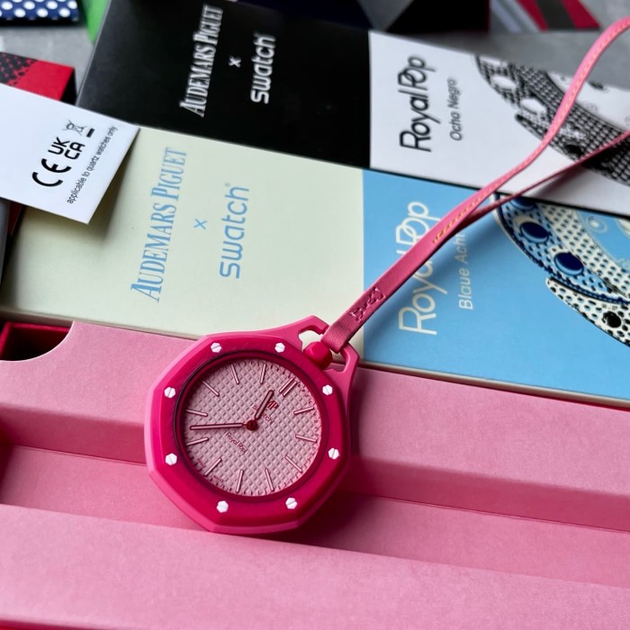 AP x Swatch Royal Oak Dopamine Dial Quartz Movement Pocket Watch & Wrist Watch 8 colors【Dial diameter：42mm】29202610