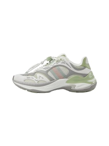 1:1 quality version Gucci Green Grey Mesh Low Top Dad Sneakers Casual Lace-Up Shoes 2 colors 28974572