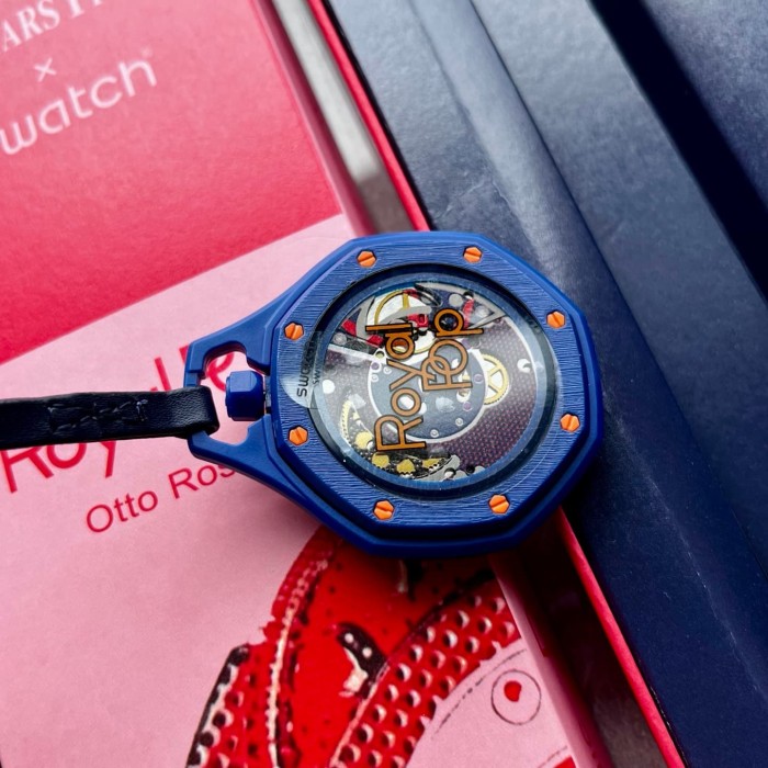 AP x Swatch Royal Oak Dopamine Dial Quartz Movement Pocket Watch & Wrist Watch 8 colors【Dial diameter：42mm】29202610