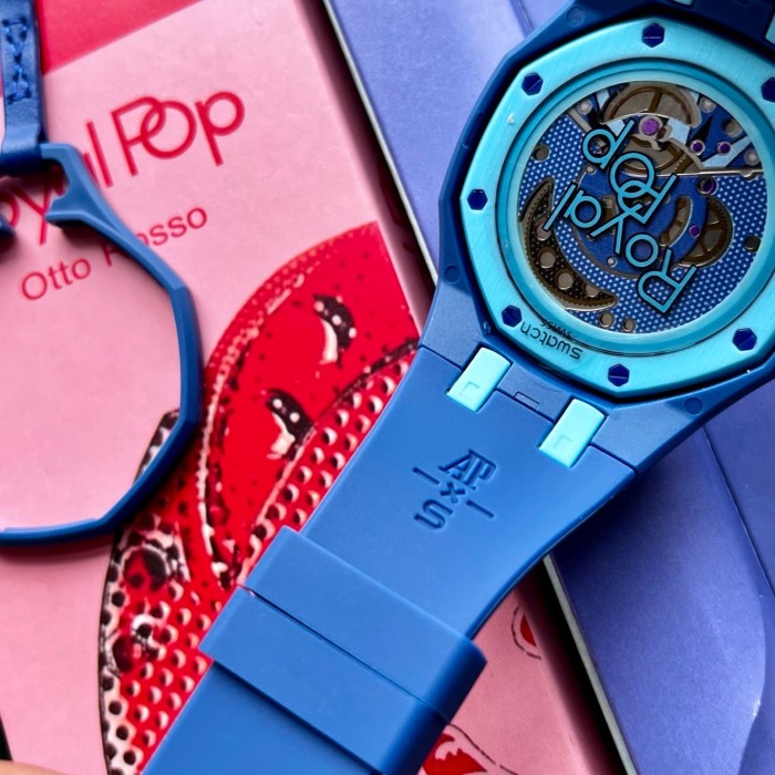 AP x Swatch Royal Oak Dopamine Dial Quartz Movement Pocket Watch & Wrist Watch 8 colors【Dial diameter：42mm】29202610