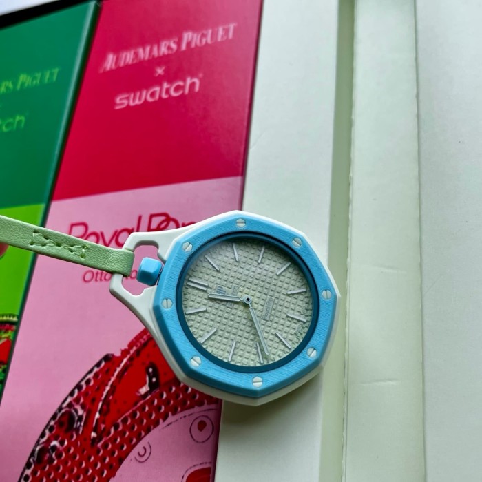 AP x Swatch Royal Oak Dopamine Dial Quartz Movement Pocket Watch & Wrist Watch 8 colors【Dial diameter：42mm】29202610