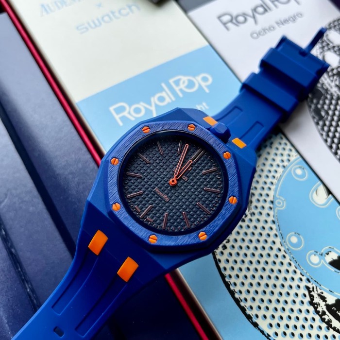 AP x Swatch Royal Oak Dopamine Dial Quartz Movement Pocket Watch & Wrist Watch 8 colors【Dial diameter：42mm】29202610