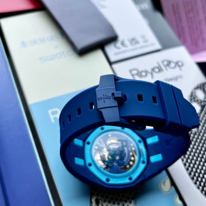AP x Swatch Royal Oak Dopamine Dial Quartz Movement Pocket Watch & Wrist Watch 8 colors【Dial diameter：42mm】29202610