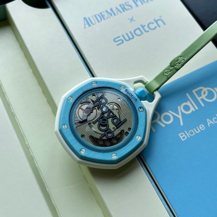 AP x Swatch Royal Oak Dopamine Dial Quartz Movement Pocket Watch & Wrist Watch 8 colors【Dial diameter：42mm】29202610