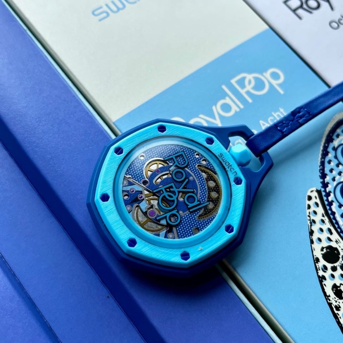 AP x Swatch Royal Oak Dopamine Dial Quartz Movement Pocket Watch & Wrist Watch 8 colors【Dial diameter：42mm】29202610