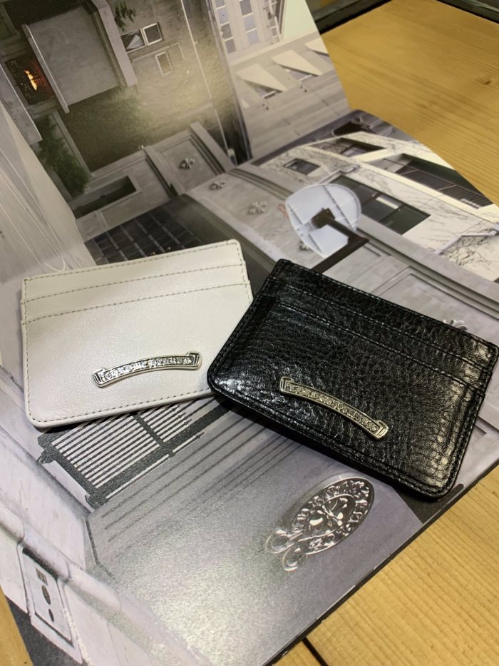 1:1 quality version Cowhide Card Holder Metal Bar Logo Slim Multi Slot Card Wallet 8 colors 29222373