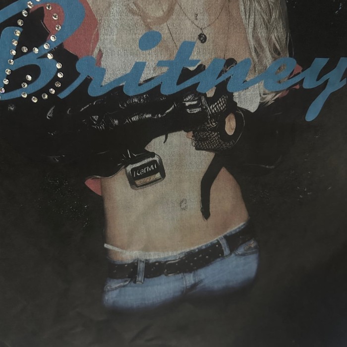 1:1 quality version Britney portrait printed Tee 28430284