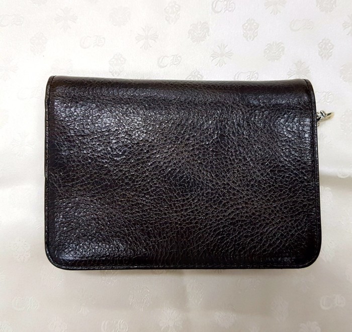 1:1 quality version Cow Leather Bifold Wallet Metal Logo Short Card Cash Purse 4 colors 29222342
