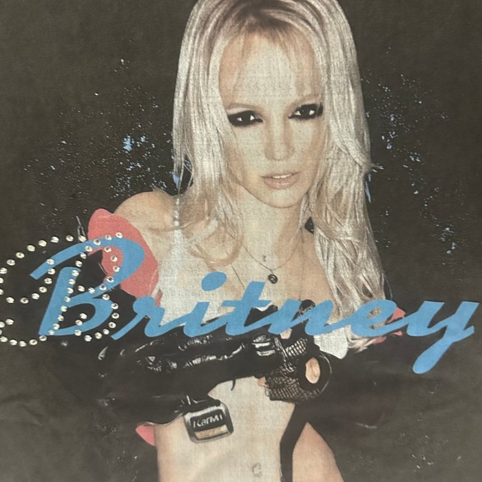 1:1 quality version Britney portrait printed Tee 28430284