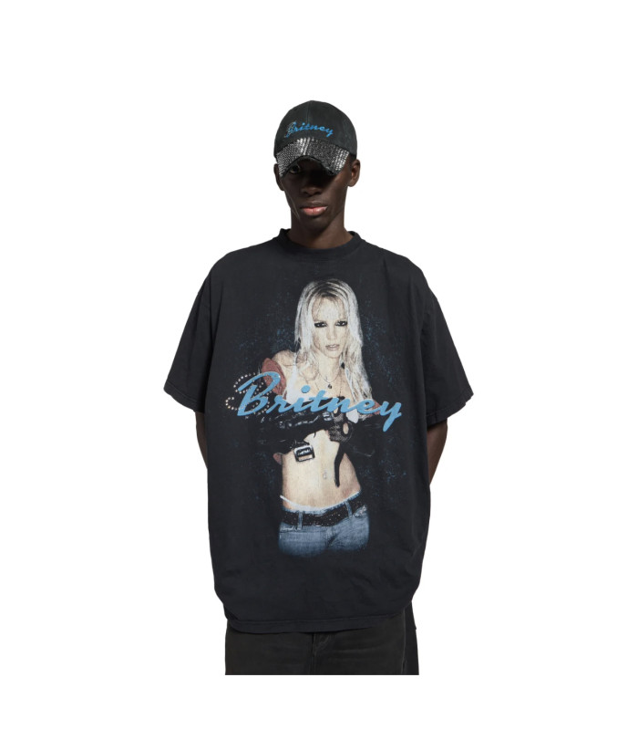 1:1 quality version Britney portrait printed Tee 28430284
