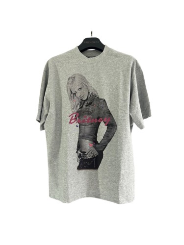 1:1 quality version Hot Girl Style Britney Gray Printed Washed Tee 29222331
