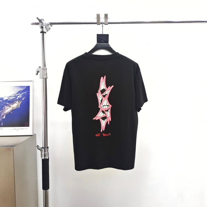 [Big & Tall for weights up to 220 lbs]1:1 quality version Back Lips Floral Black Print Tee 29222335