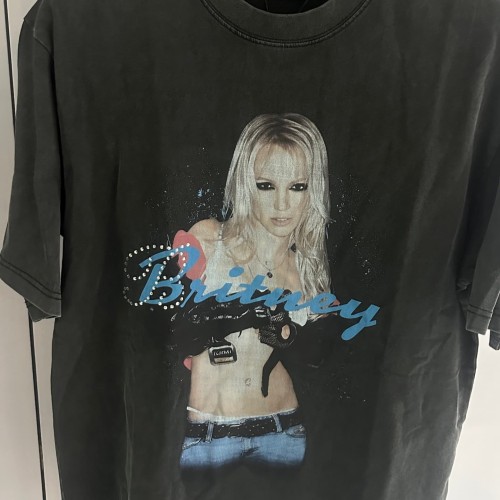 1:1 quality version Britney portrait printed Tee 28430284
