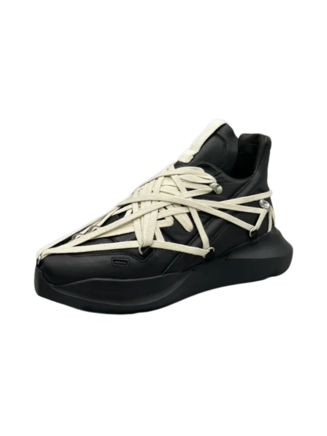 1:1 quality version Dark Crazy Strappy Chunky Cowhide Shoes