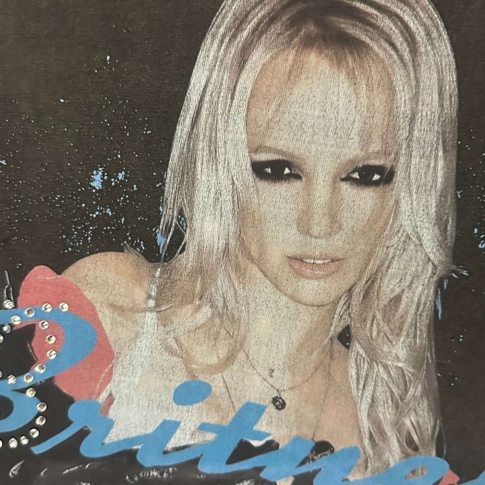 1:1 quality version Britney portrait printed Tee 28430284