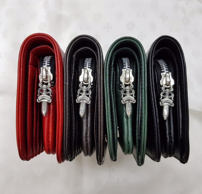 1:1 quality version Cow Leather Bifold Wallet Metal Logo Short Card Cash Purse 4 colors 29222342