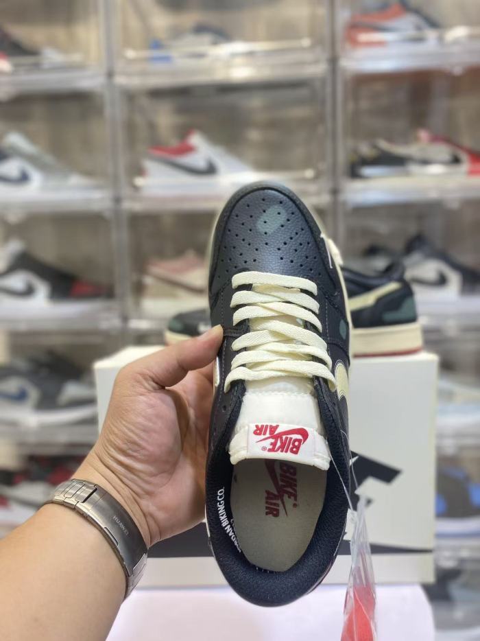 [plus-size shoes] Air @j1 Low OG Nigel Sylvester Collab Black Vintage Faded Green Aged Leather Sneakers 2 colors 29225165