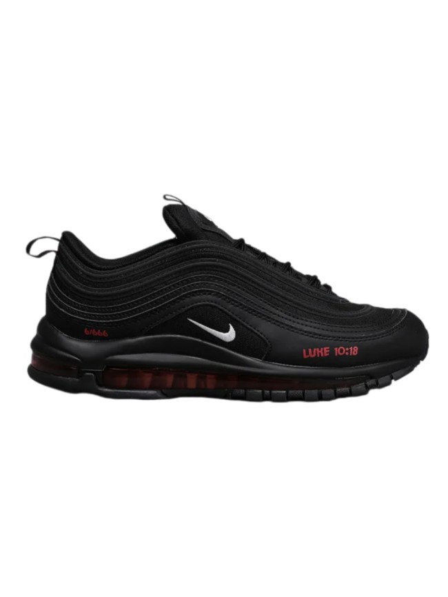 @ir Max 97  Black Red  LUKE 10:18  Print Full-Length Air Cushion Sneakers 29063959