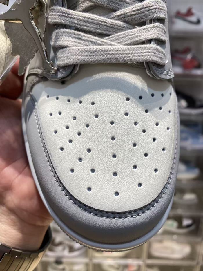 [plus-size shoes] Air @j1 Low Eastside Golf Collab Dark Navy Vintage Off White Gum Sole Retro Sneakers 2 colors 29225167