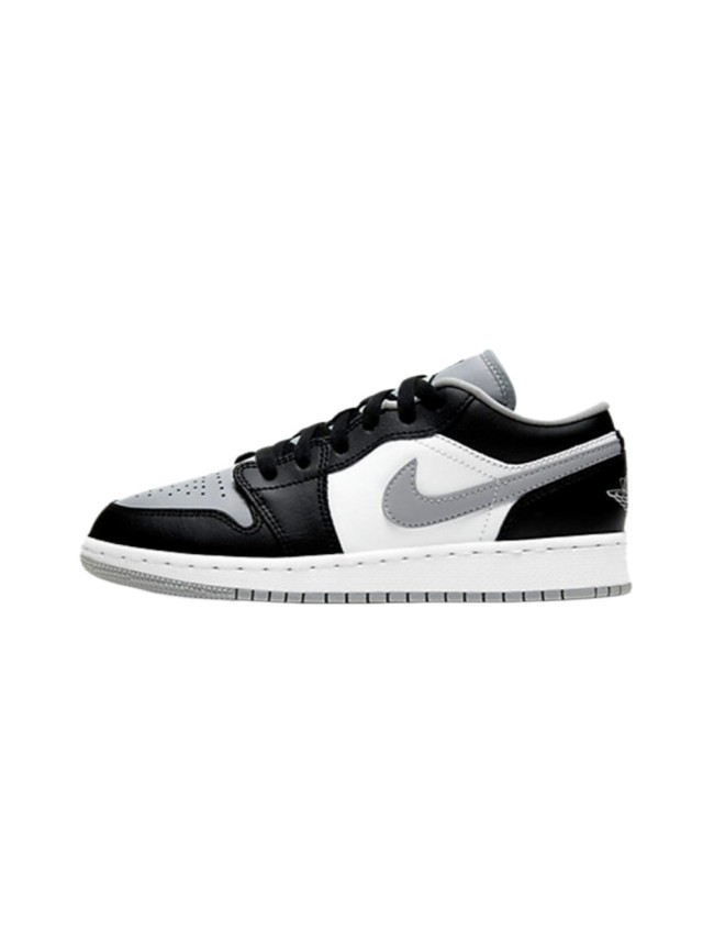 [plus-size shoes] Air @j1 Low Black White Grey Reverse Shadow Color Block Retro Unisex Sneakers 2 clolors 29225200