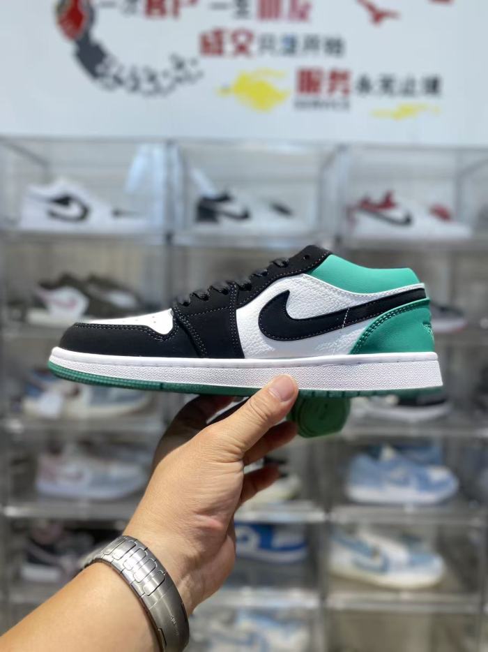 [plus-size shoes] Air @j1 Low  Low Black White Green Celtics Color Block Sneakers 2 colors 29225307