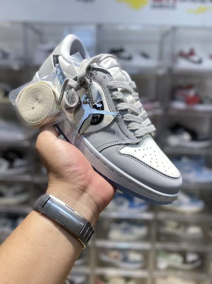 [plus-size shoes] Air @j1 Low Eastside Golf Collab Dark Navy Vintage Off White Gum Sole Retro Sneakers 2 colors 29225167