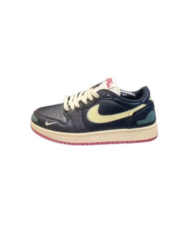 [plus-size shoes] Air @j1 Low OG Nigel Sylvester Collab Black Vintage Faded Green Aged Leather Sneakers 2 colors 29225165