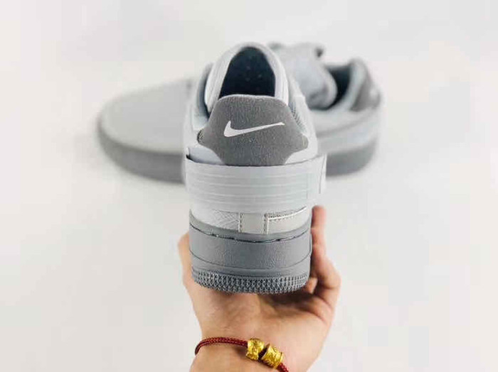 Air Force 1 Type Deconstructed Two Tone Grey Transparent Mesh Sneakers 2 colors 29225550