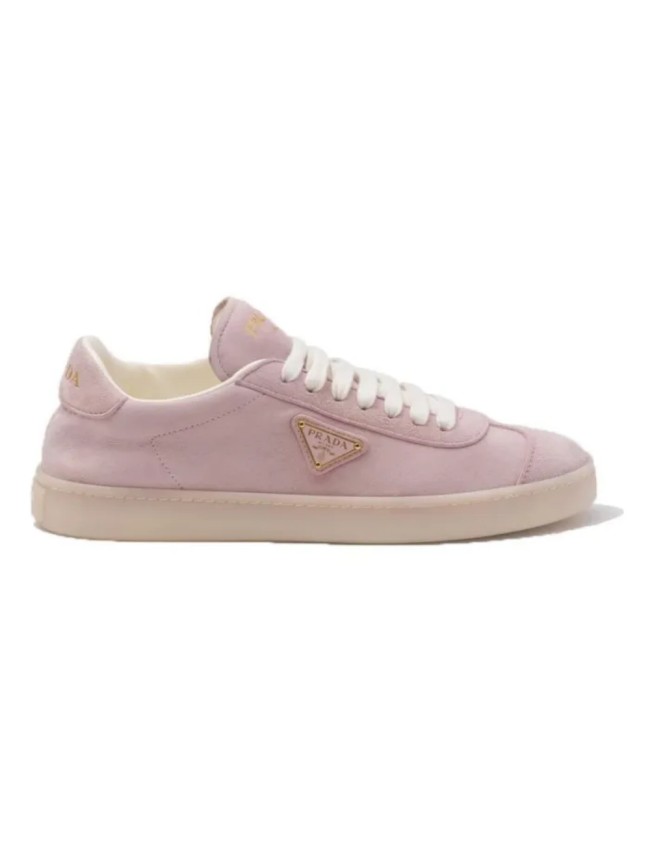 PR@DA@ SUEDE SNEAKERS ALABASTER PINK   PRD081