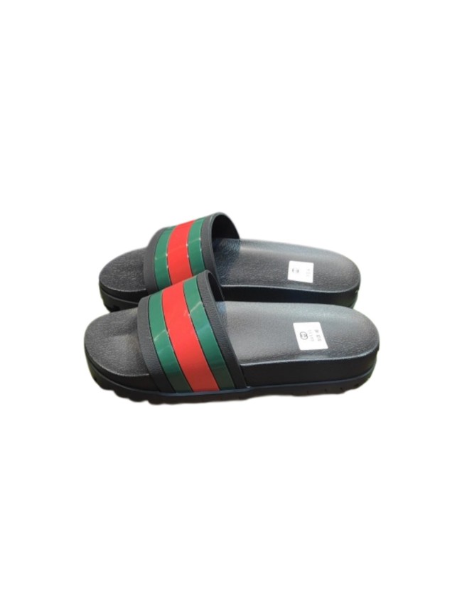 1:1 quality version Rainbow high bottom slippers 2 colors