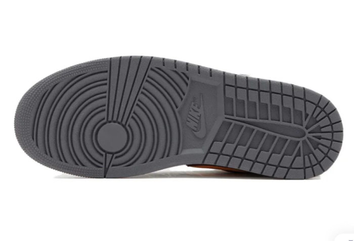 [plus-size shoes] Air @j1 Low Black Grey Orange Contrast Suede Panel Retro Sneakers 2 colors 29225241