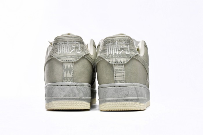 Air Force 1 Low N7 Grey Washed Canvas Cross Stitch Embroidery Retro Sneakers 29225466
