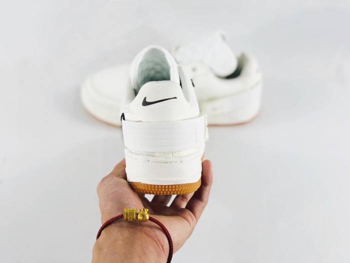 Air Force 1 Type Deconstructed Two Tone Grey Transparent Mesh Sneakers 2 colors 29225550