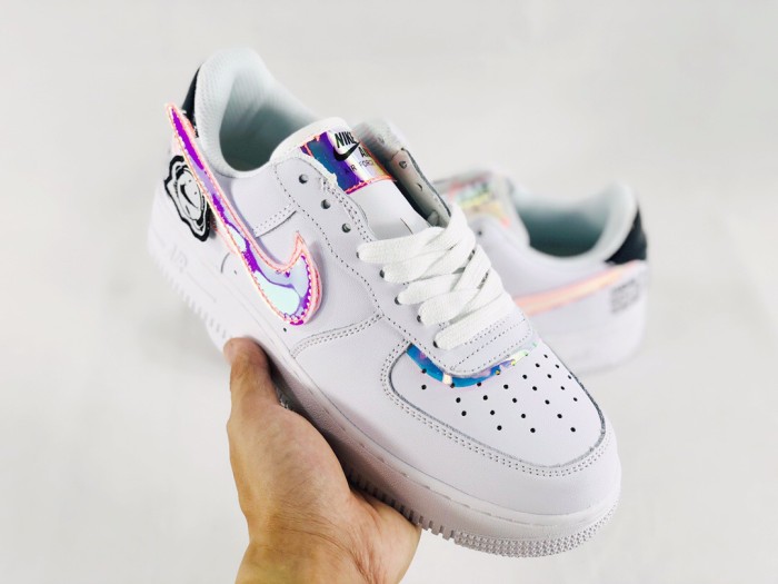 Air Force 1 Low Have A Good Game Removable Iridescent Swoosh White Sneakers 29225556