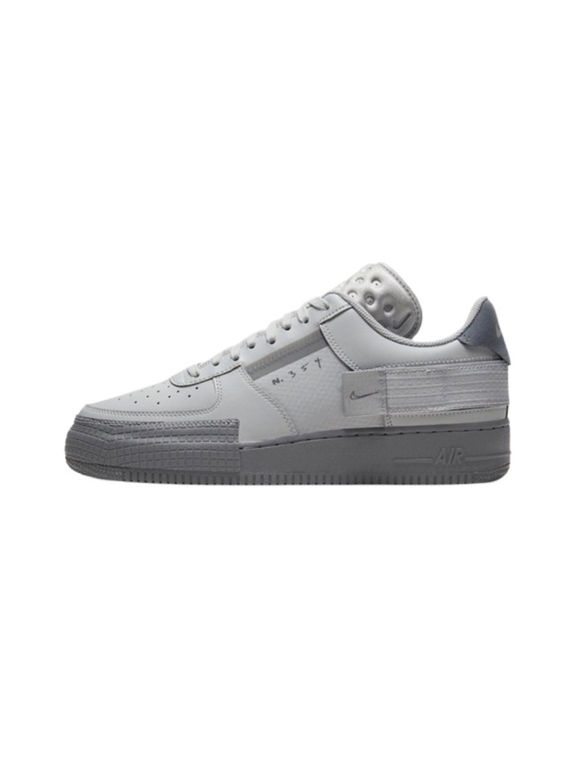 Air Force 1 Type Deconstructed Two Tone Grey Transparent Mesh Sneakers 2 colors 29225550