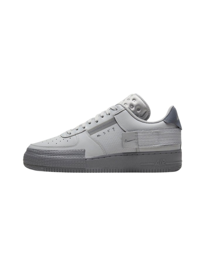 Air Force 1 Type Deconstructed Two Tone Grey Transparent Mesh Sneakers 2 colors 29225550