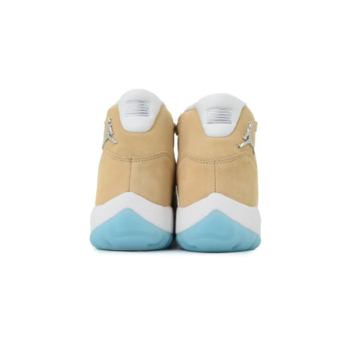 [plus-size shoes] Air @j11 Retro Oatmeal Tan Suede Ice Blue Outsole Retro High Top Basketball Sneakers 2 colors 29225431