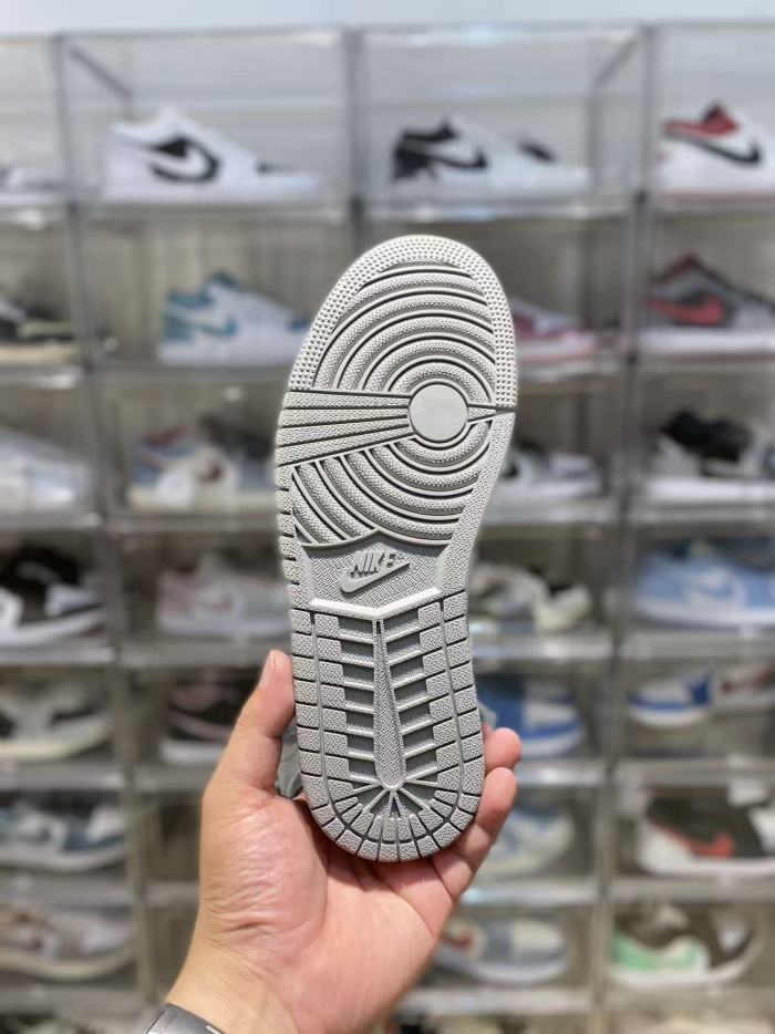 [plus-size shoes] Air @j1 Low Black White Grey Reverse Shadow Color Block Retro Unisex Sneakers 2 clolors 29225200