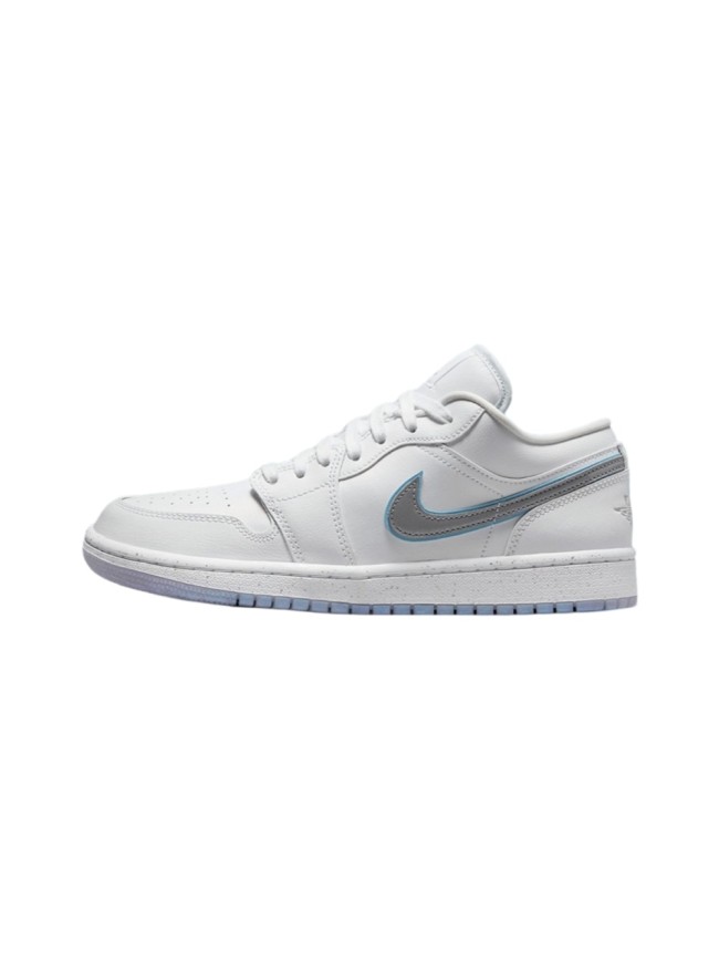 [plus-size shoes] Air @j1 Low Dare To Fly White Silver Reflective Swoosh Classic Retro Leather Sneakers 29225181