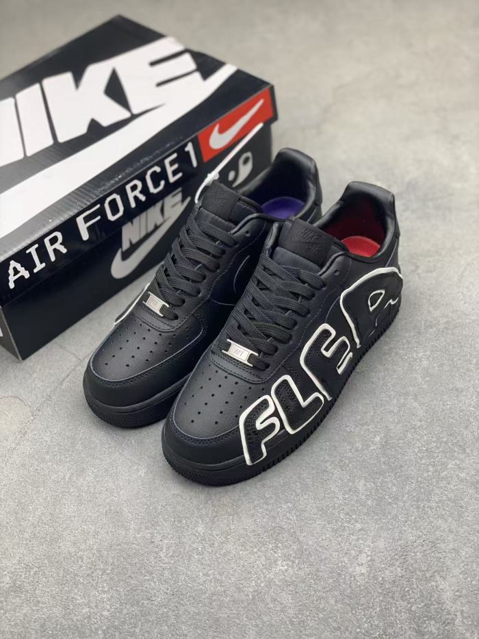 Air Force 1  Low CPFM 3D Raised AIR Letter Black White Outline Sneakers 29225578
