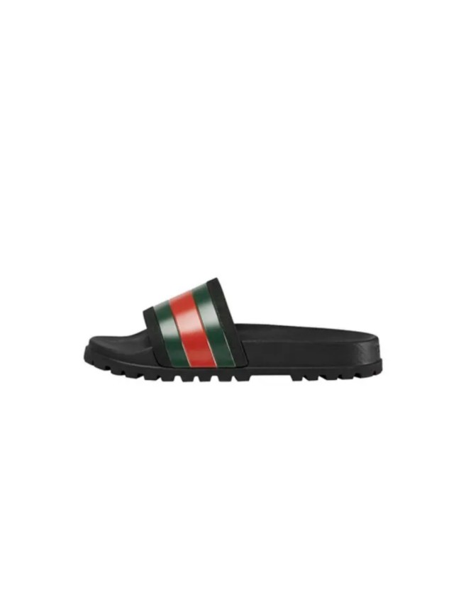 [50% Off]Gucc* Web Slide Sandal Black 429469 GIB10 1098
