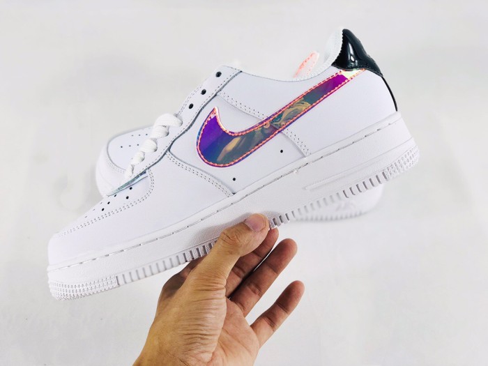 Air Force 1 Low Have A Good Game Removable Iridescent Swoosh White Sneakers 29225556