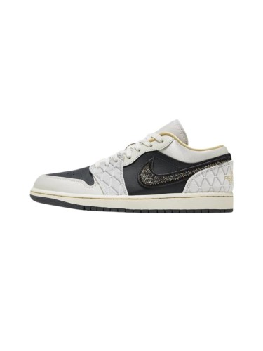 [plus-size shoes] Air @j1 Low SE Black Off White Satin Quilted Panel Rhinestone Swoosh Leather Sneakers 29225186