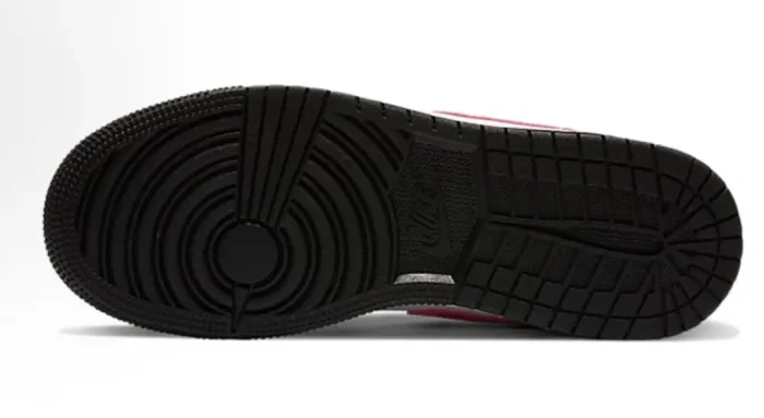 Air @j1 Low GS Black White Pink Toe Colorway Casual Wear Resistant Leather Sneakers 2 colors 29225147