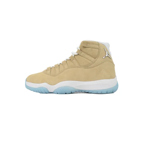 [plus-size shoes] Air @j11 Retro Oatmeal Tan Suede Ice Blue Outsole Retro High Top Basketball Sneakers 2 colors 29225431