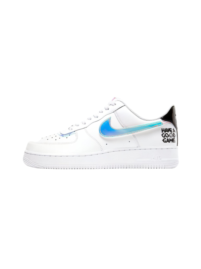Air Force 1 Low Have A Good Game Removable Iridescent Swoosh White Sneakers 29225556