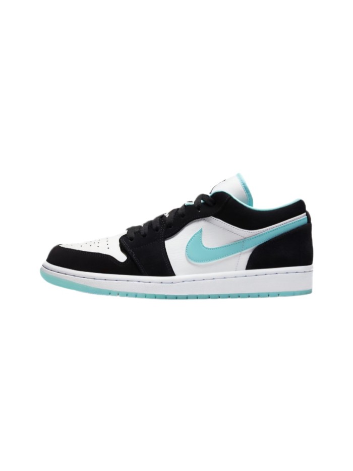[plus-size shoes] Air @j1 Low Black White Mint Green Tiffany Contrast Sneakers 29225363