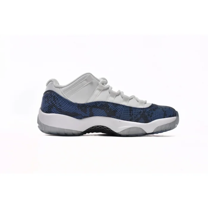 [plus-size shoes] Air @j11 Low Low White Grey Snakeskin Print Panel Retro Basketball Sneakers 2 colors 29225424