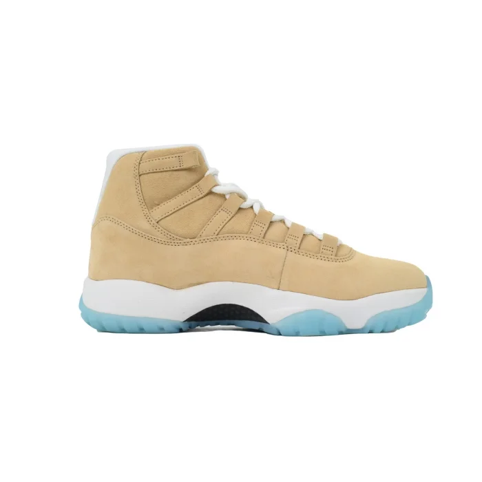 [plus-size shoes] Air @j11 Retro Oatmeal Tan Suede Ice Blue Outsole Retro High Top Basketball Sneakers 2 colors 29225431